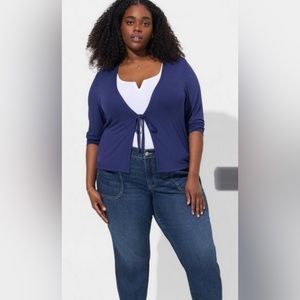 Never worn, Torrid super soft tie front cardigan, 4x